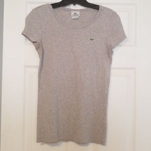 Like New Lacoste Grey Knitted Top Size 40 (S)